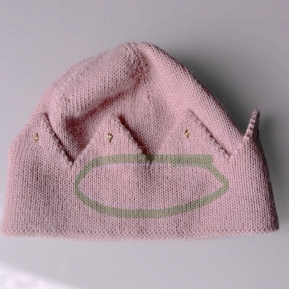 OEUF Be Good Baby Girl’s 100% Baby Alpaca Pink Knit Beanie Hat Size: 6M - Picture 5 of 5